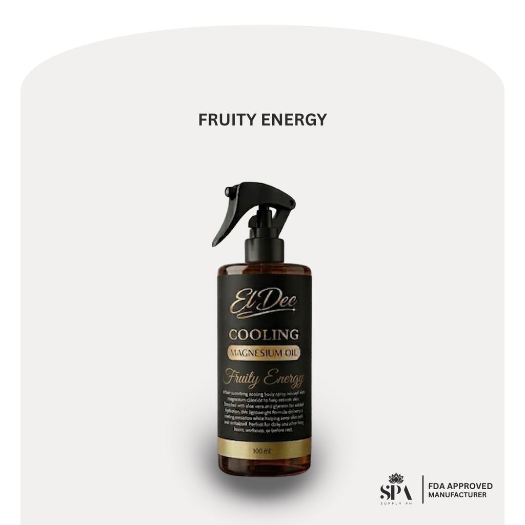 El Dee Cooling Magnesium Oil Fruity Energy bottle