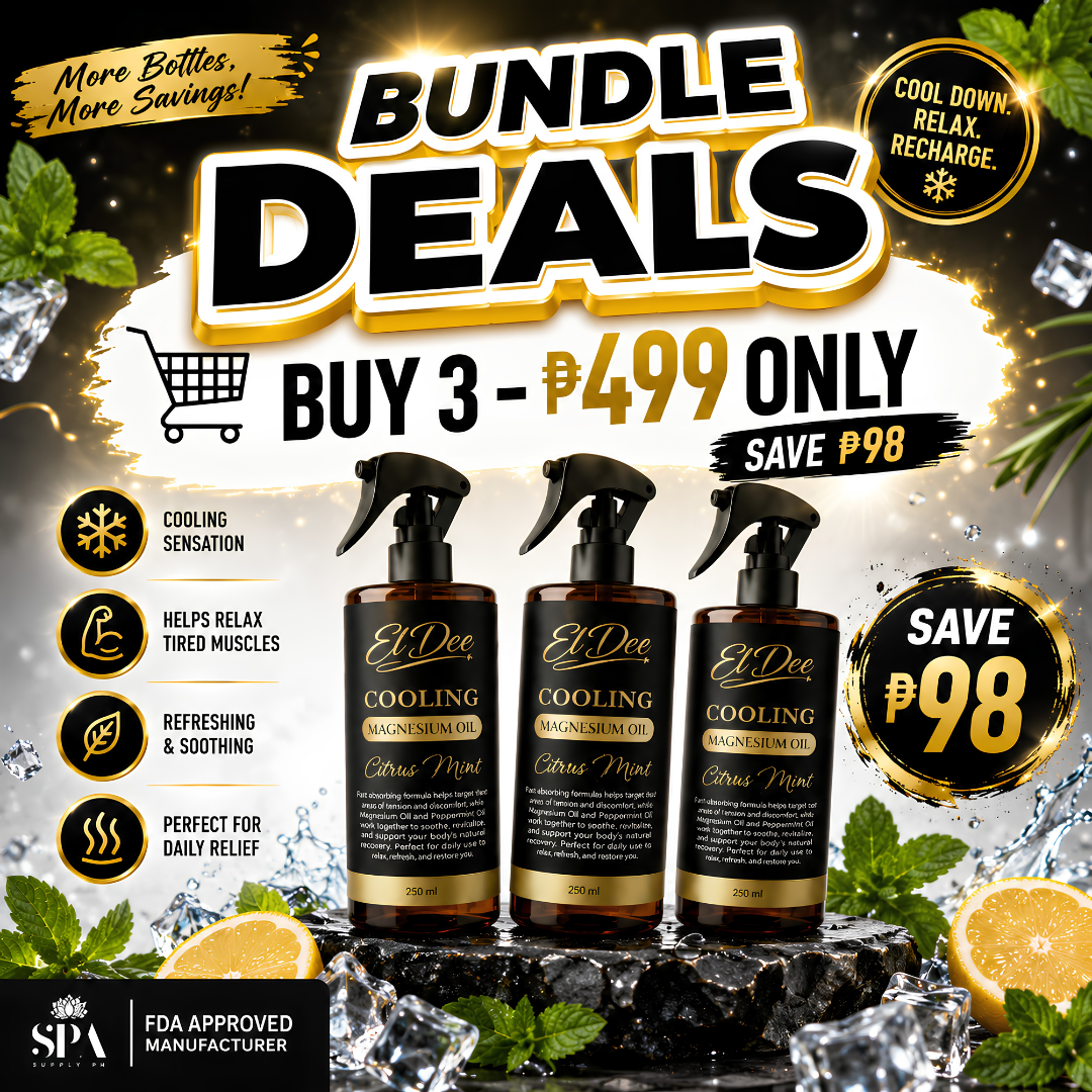 El Dee Cooling Magnesium Oil buy 3 bundle
