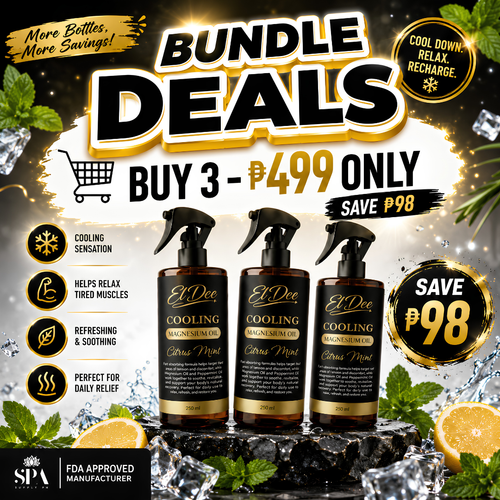 El Dee Cooling Magnesium Oil buy 3 bundle