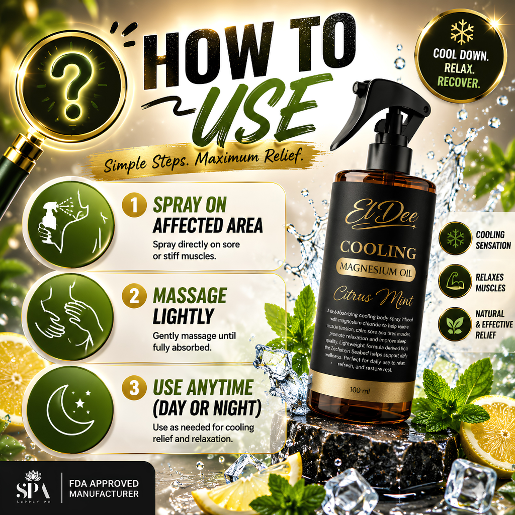 How to use El Dee Cooling Magnesium Oil