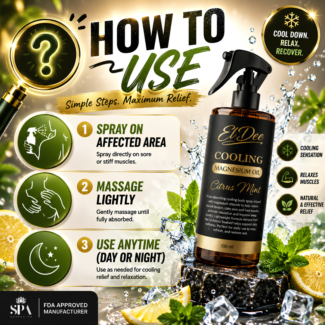 How to use El Dee Cooling Magnesium Oil